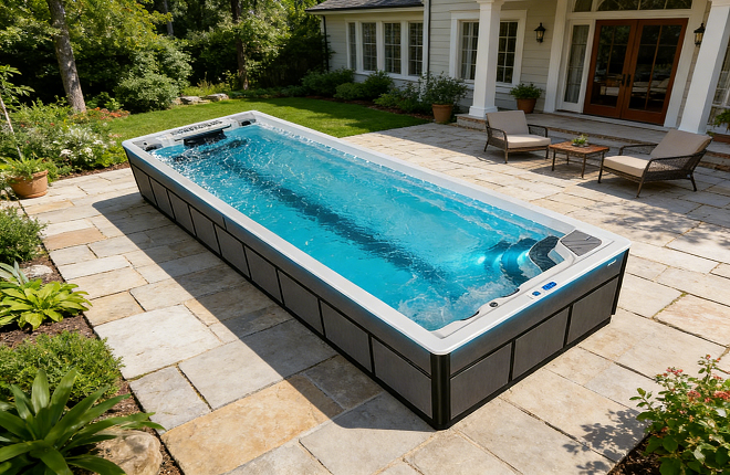 the acrylic material swimming pool